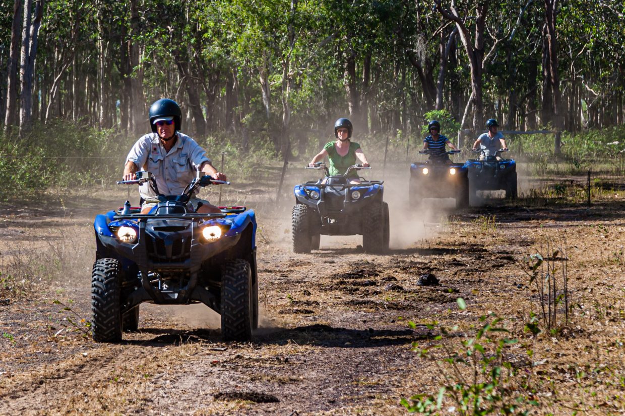 On quads through the Australian Outbakck, Bamurru Plains, Northern Territory, Australia