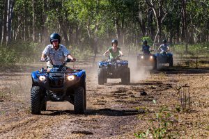 On quads through the Australian Outbakck, Bamurru Plains, Northern Territory, Australia