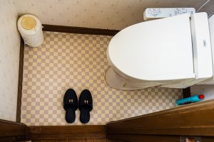 Toilet slippers in Nishiizu-Cho, Japan