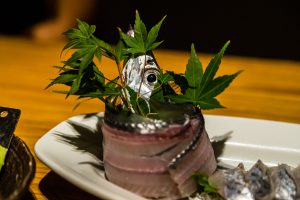 Fish for the Japanese Shabu-Shabu hot pot dish in Shizuoka, Japan