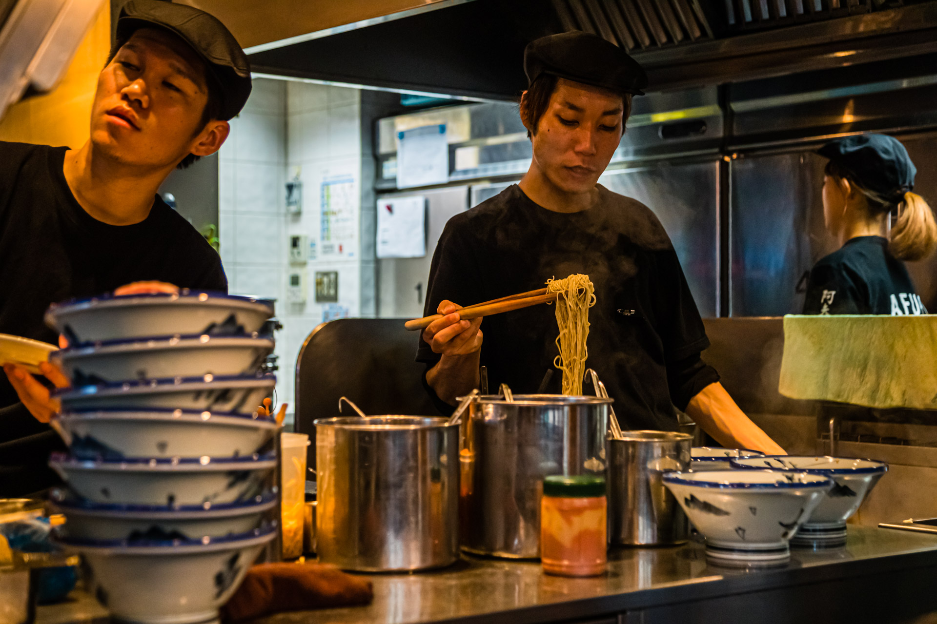 Ramen restaurant in Tokyo, Shibuya, Japan