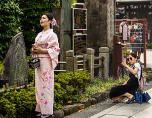 Kimono wearer in Tokyo