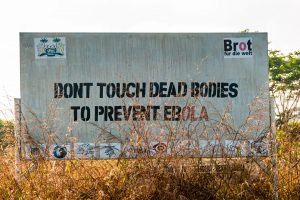 Billboard educating during Ebola epidemy
